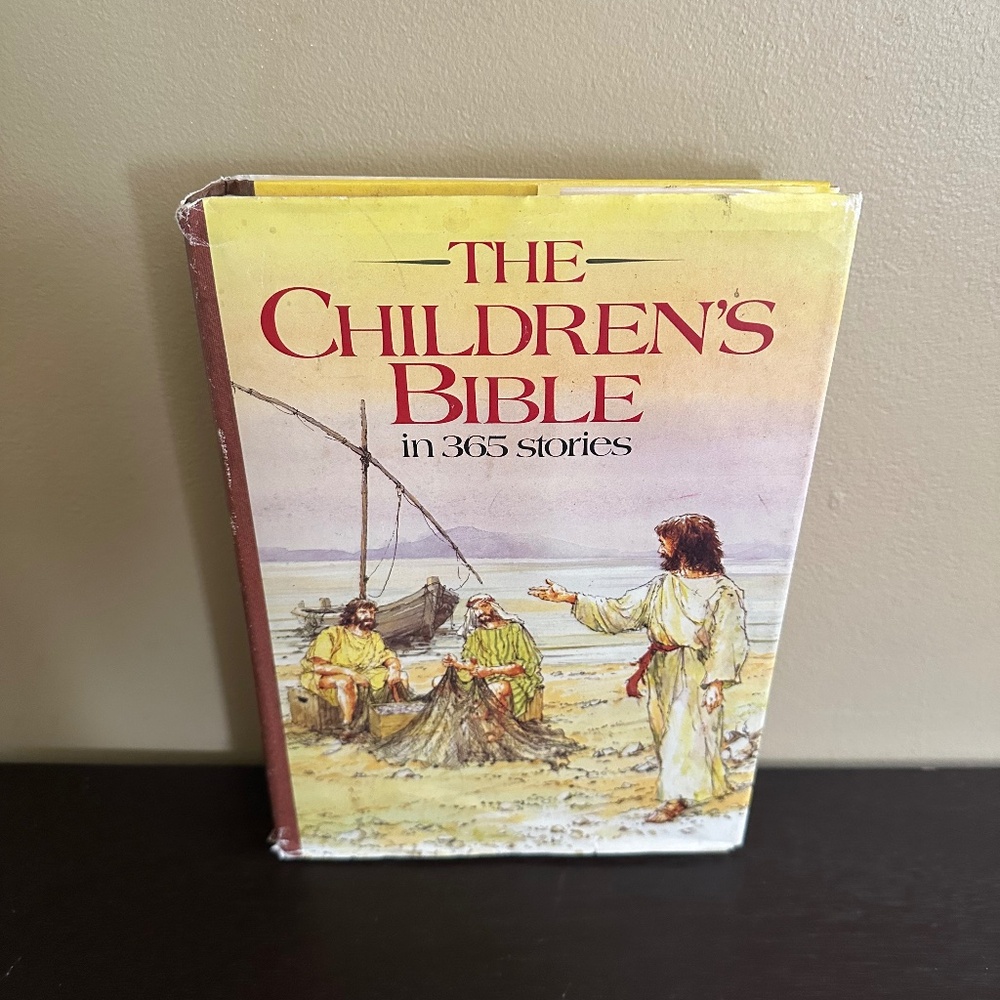 VINTAGE 1985 THE CHILDREN'S BIBLE IN 365 STORIES BOOK